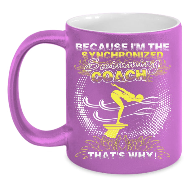 I'm The Swimming Coach Coffee Mug, Awesome Swimming Coach Coffee Cup