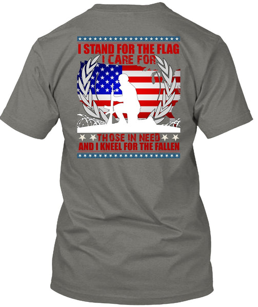 I Stand For The Flag T Shirt, I Kneel For The Fallen T Shirt