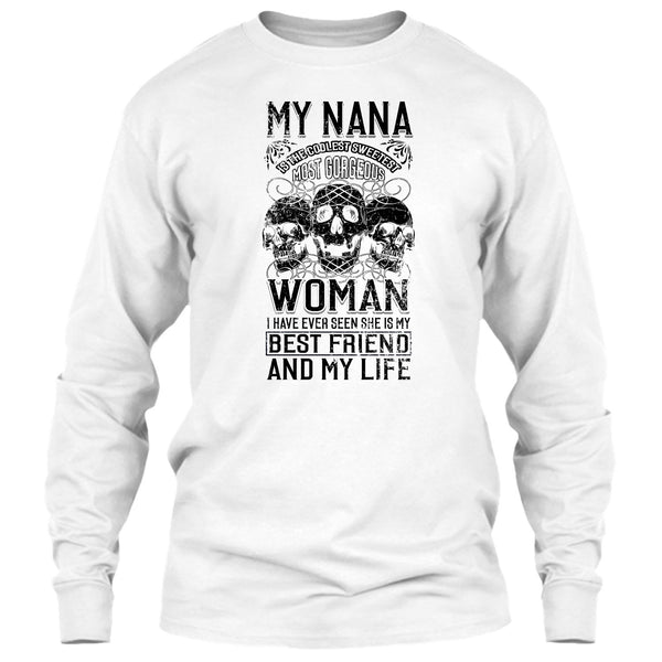 My Nana Is The Coolest Woman T Shirt, Coolest Nanny Ever T Shirt