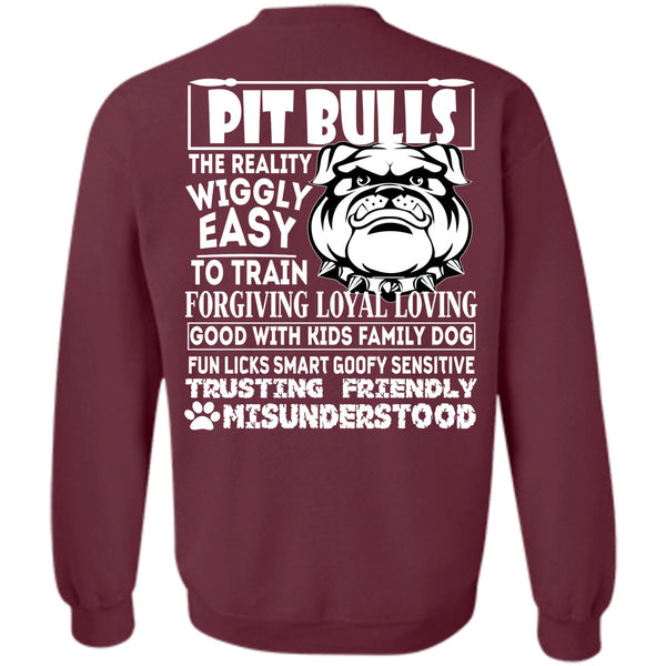 Good With Kids Family Dog T Shirt, I Love Pit Bull Sweatshirt