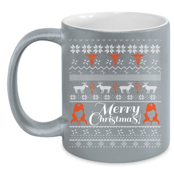 Merry Christmas Coffee Mug, Christmas Gift For Nurse Coffee Cup