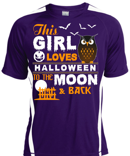 This Girl Loves Halloween To The Moon And Back T Shirt, I Love You Pumpkin T Shirt, Cool Shirt