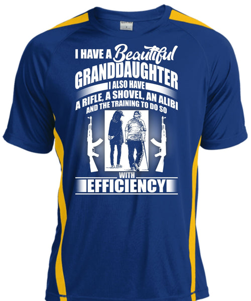 I Have A Beautiful Granddaughter T Shirt, I Also Have A Rifle T Shirt, Cool Shirt