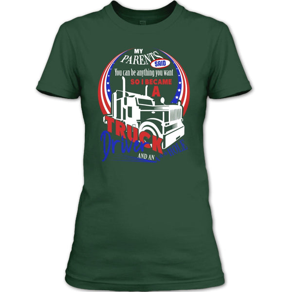 I Became A Truck Driver T Shirt, Gift For Son T Shirt