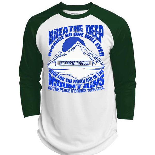 The Fresh Air In The Mountains T Shirt, I Love Hiking T Shirt, Awesome T-Shirts  (Polyester Game Baseball Jersey)