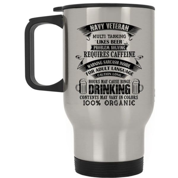 Funny Gift For Navy Veteran Travel Mug, Navy Veteran Mug