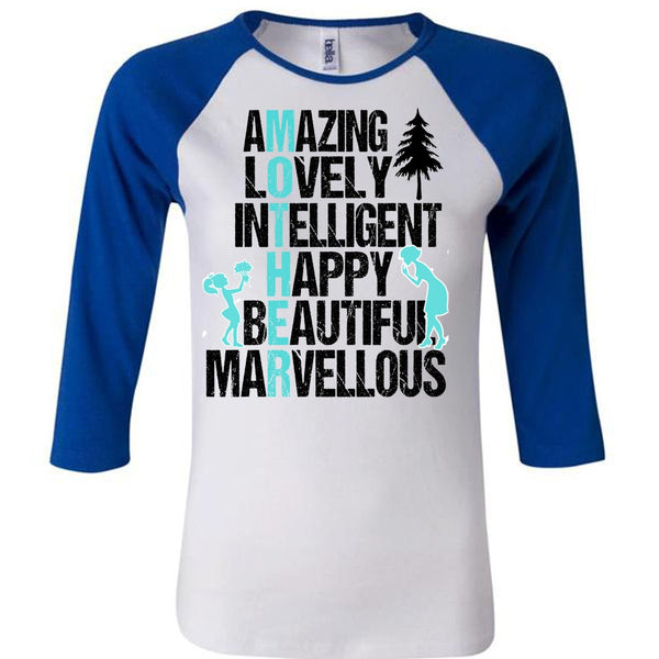 Amazing Lovely Intelligent Happy T Shirt, I Love Mom T Shirt, Awesome T-Shirts