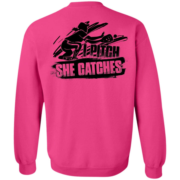 I Love Softball T Shirt, I Pitch She Catches Sweatshirt