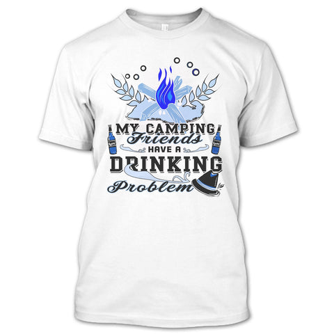 A black t-shirt with the shopify logo