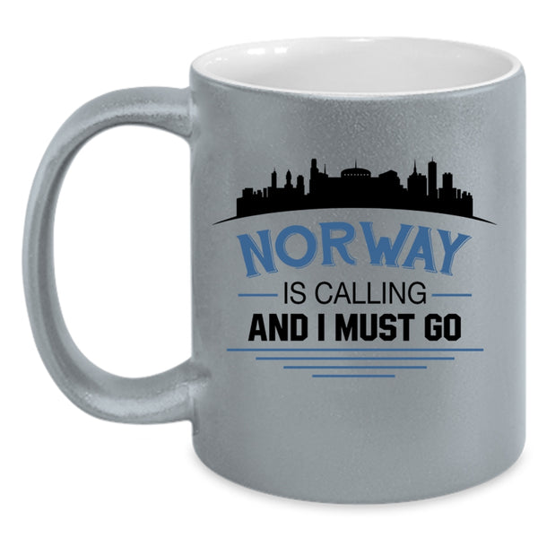 Cool Norway Coffee Mug, Norway Is Caling And I Must go Accent Mug