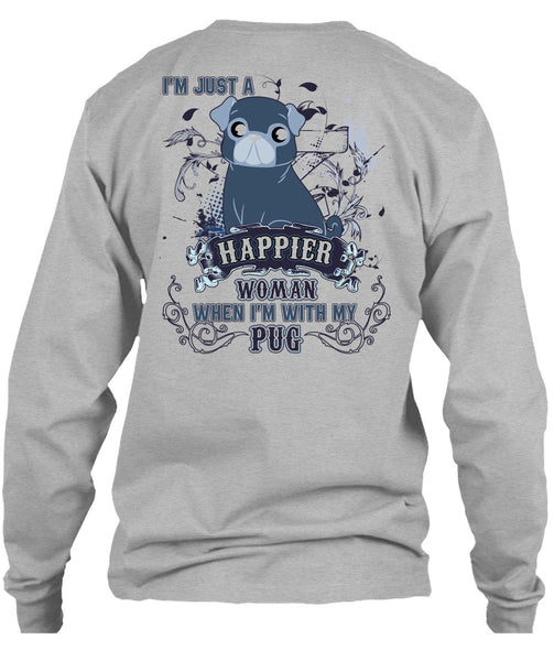 I'm With My Pug T Shirt, I Love Pug T Shirt