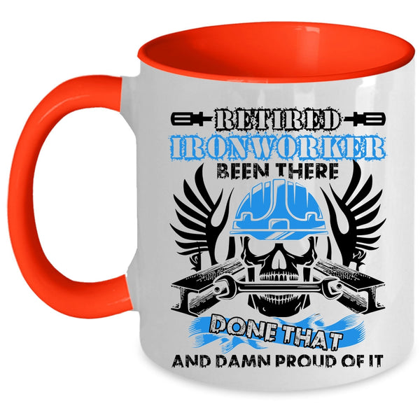 Gift For Retired Ironworkers Coffee Mug, Retired Ironworker Accent Mug