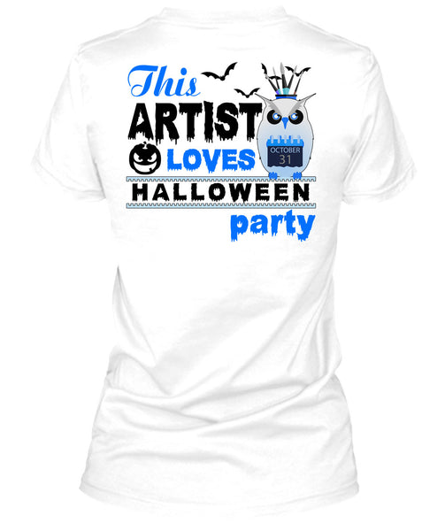This Artist Loves Halloween Party T Shirt, Wait For Halloween T Shirt