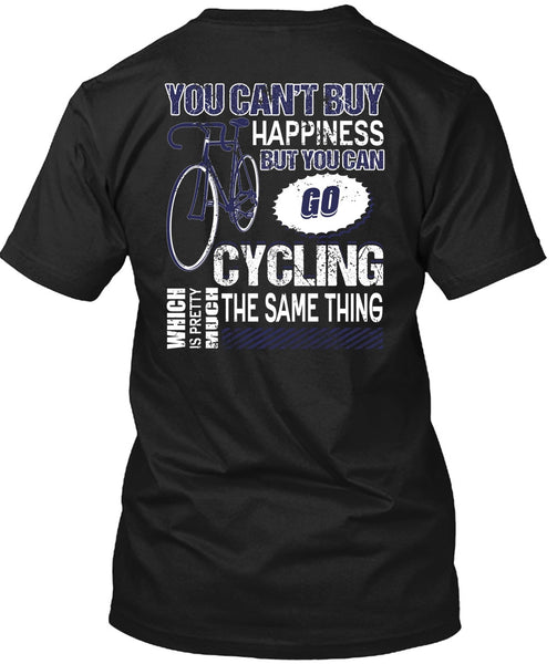 A black t-shirt with the shopify logo