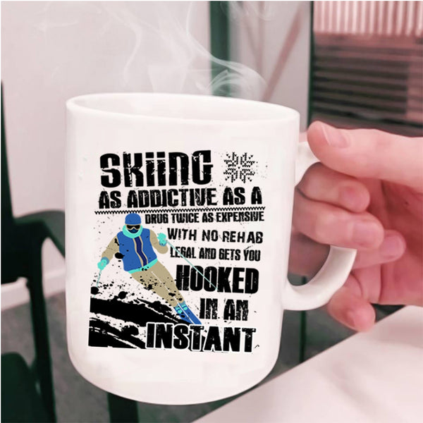 Best Gift For My Son Coffee Mug, Awesome Skiing Cup