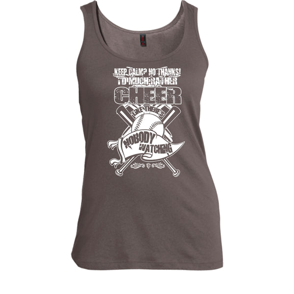 I'd Much Rather Cheer T Shirt, I'm A Baseball Player Tank Top