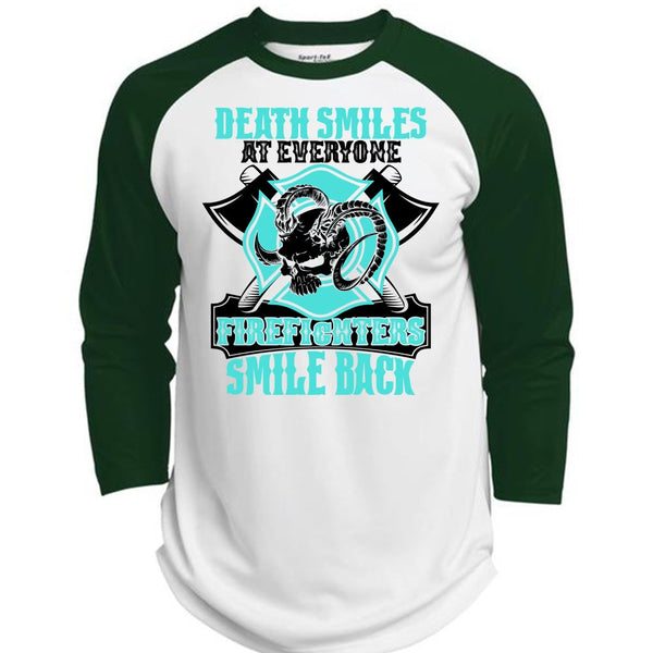 Firefighters Smile Back T Shirt, I Love Firefighter T Shirt, Awesome T-Shirts  (Polyester Game Baseball Jersey)