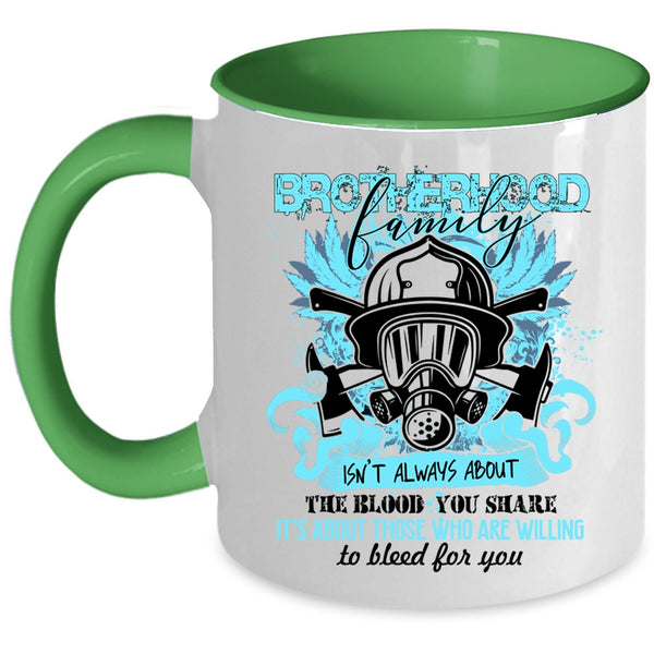 Awesome Gift For Fireman Coffee Mug, Brotherhood Family Accent Mug