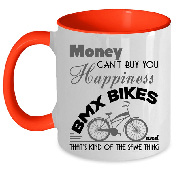 Cool Bikers Coffee Mug, BMX Bikes Make Me Happy Accent Mug