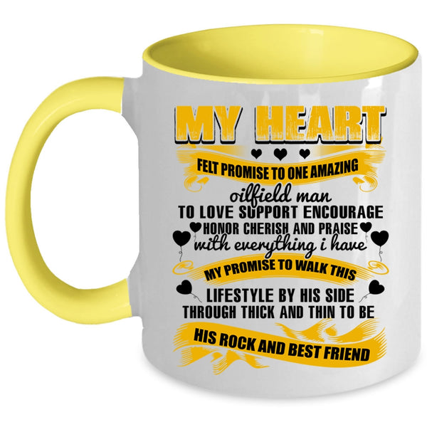 To Be His Best Friend Coffee Mug, I Love Oilfield Man Accent Mug