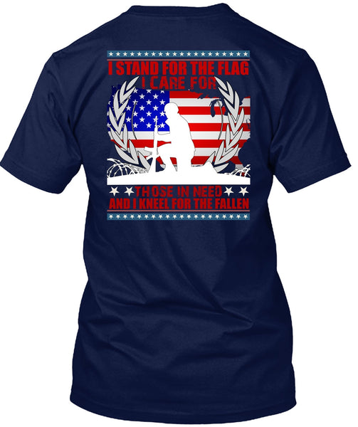 I Stand For The Flag T Shirt, I Kneel For The Fallen T Shirt