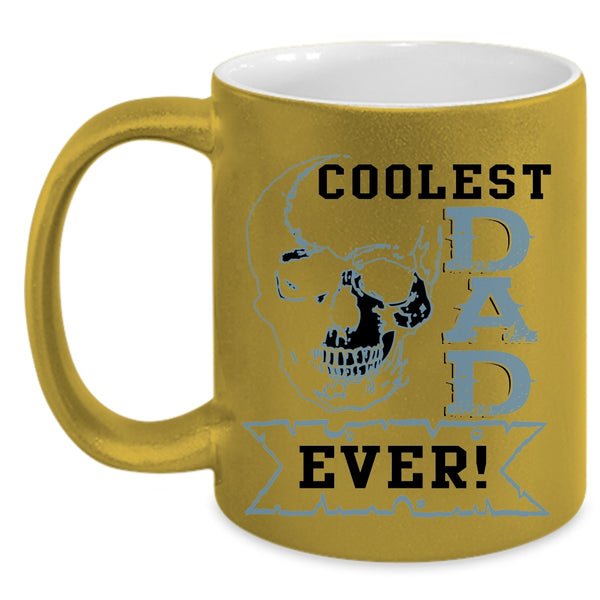 Cool Gift For Dad Coffee Mug, Coolest Dad Ever Accent Mug