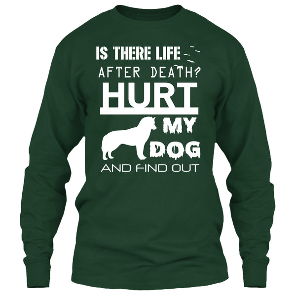 Is There Life After Death T Shirt, Hurt My Dog And Find Out T Shirt
