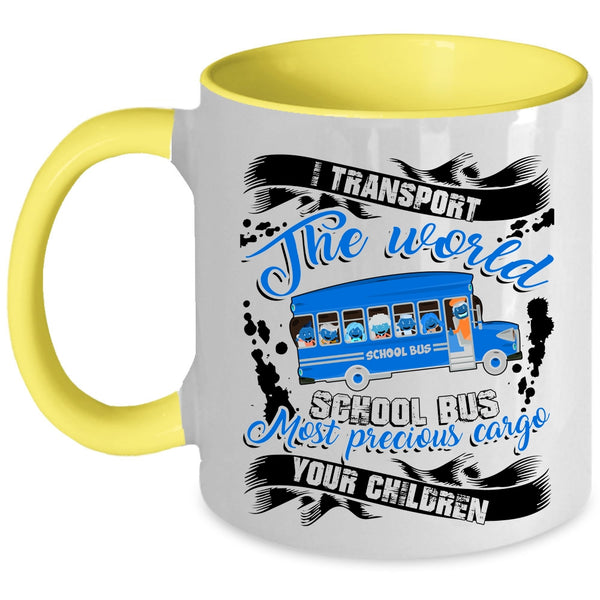 Funny Gift For Bus Driver Coffee Mug, Cool School Bus Accent Mug