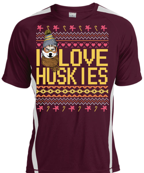 I Love Huskies T Shirt, This Girl Loves Christmas T Shirt, Cool Shirt