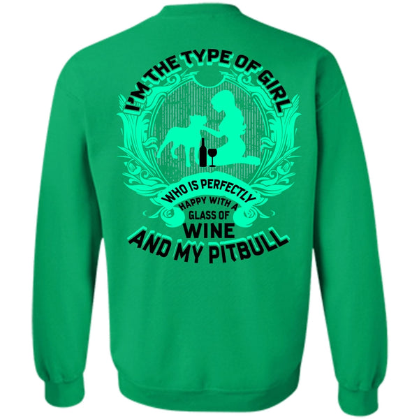 I Love Pit Bull T Shirt, Wine And My Pit Bull Sweatshirt