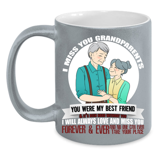 I Miss You Grandparents Coffee Mug, I Will Always Love And Miss You Coffee Cup