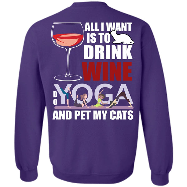 Yoga And Pet My Cats T Shirt, I Love Yoga Sweatshirt