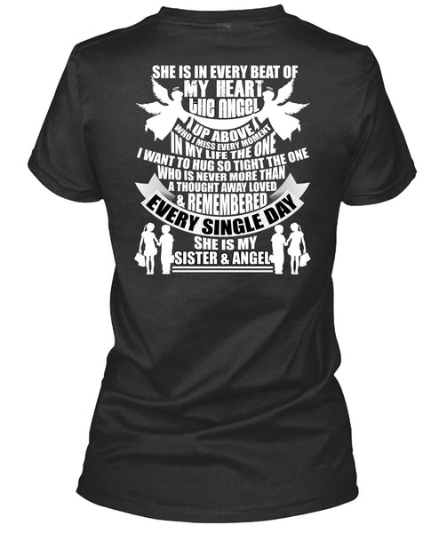 She Is My Sister And Angel T Shirt, Beat Of My Heart T Shirt