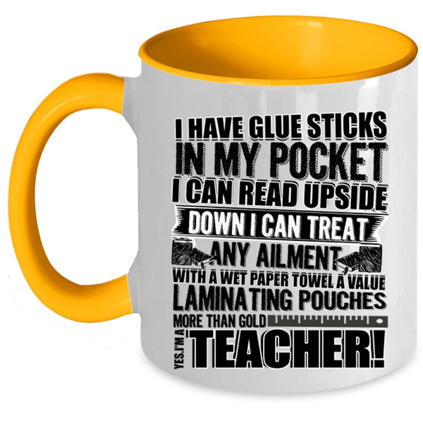 Funny Gift For Teacher Coffee Mug, Yes I'm A Teacher Accent Mug