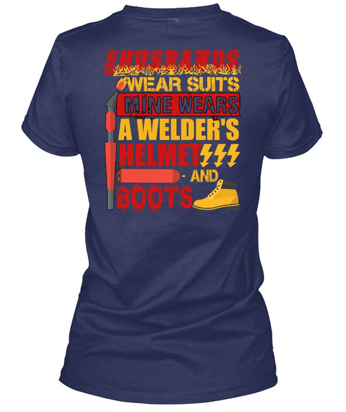 Some Husbands Wear Suits T Shirt, I Love Wife T Shirt