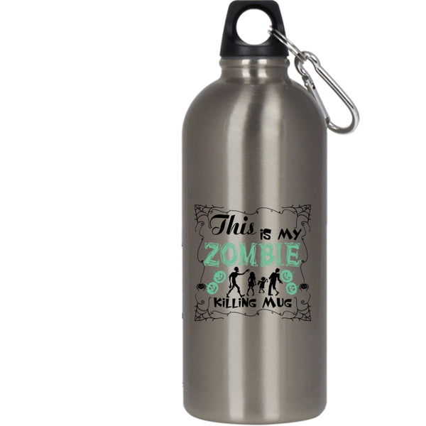 This Is My Zombie 20 oz Stainless Steel Bottle,Gift For Halloween Outdoor Sports Water Bottle