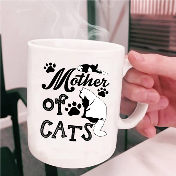 Gift For Cat Mom Coffee Mug, Mother Of Cats Cup