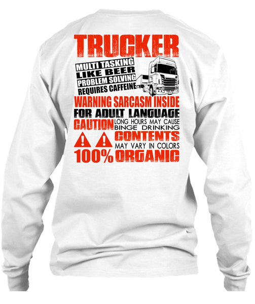 Trucker Multitasking Like Beer T Shirt, Adult Language T Shirt