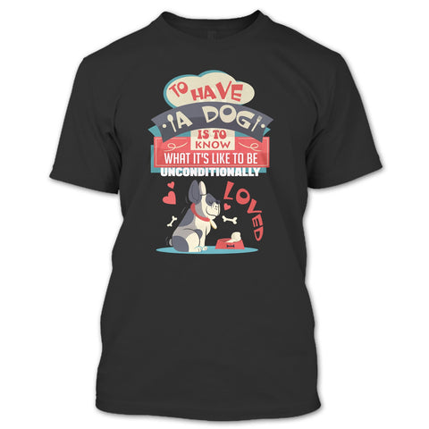 A black t-shirt with the shopify logo