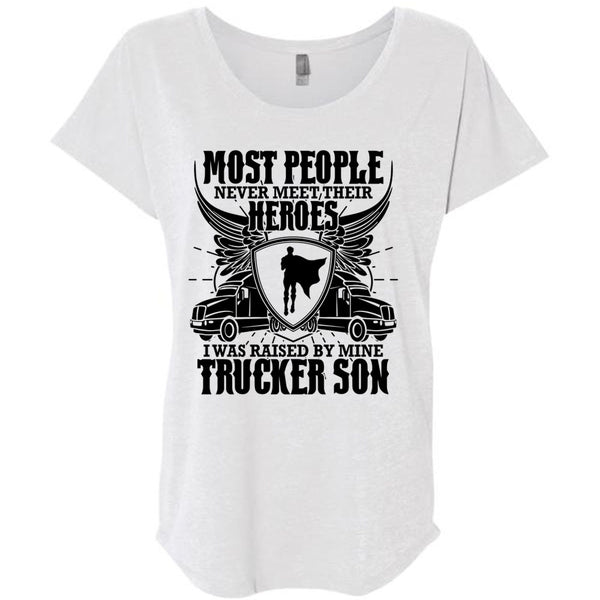 I Was Raised By Mine Trucker Son T Shirt, I Love Trucking T Shirt, Awesome T-Shirts