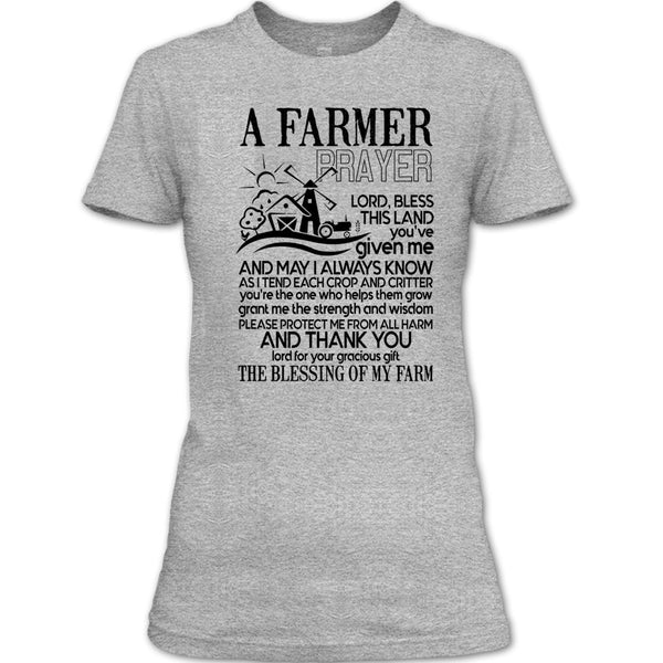 A Farmer Prayer T Shirt, Gift For Farmer Prayer T Shirt