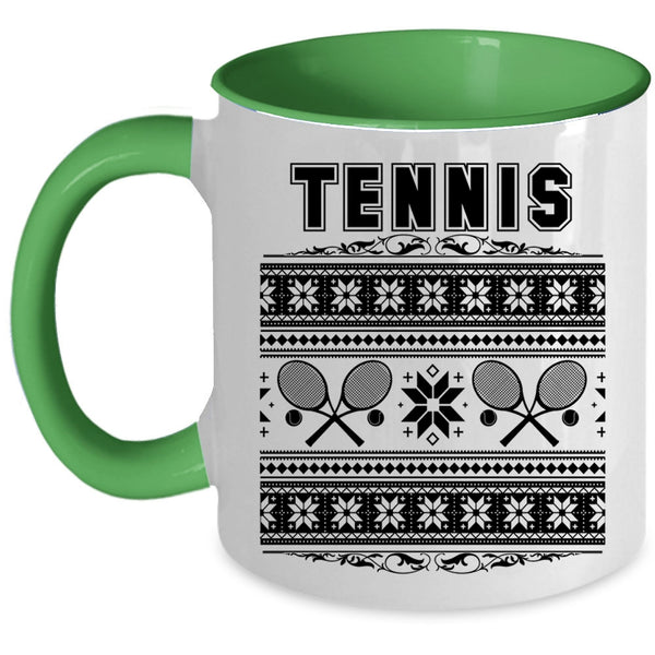 Christmas Family Vacation Coffee Mug, Tennis Accent Mug