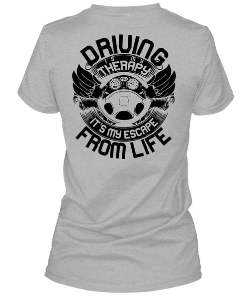 Driving Is My Therapy T Shirt, I Love Car T Shirt