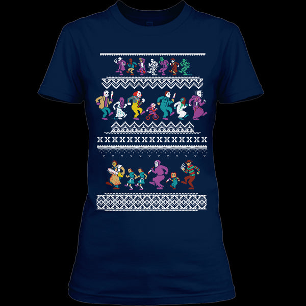 A black t-shirt with the shopify logo