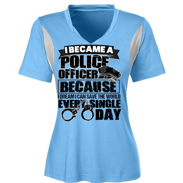 I Became A Police Officer T Shirt, I Love Police T Shirt, Awesome T-Shirts
