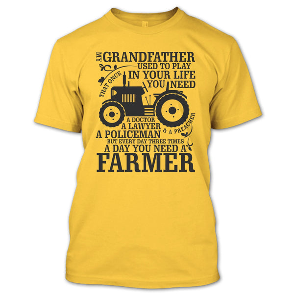 My Grandfather T Shirt, Farming Grandfather T Shirt