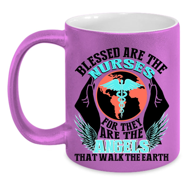 They Are The Angels Coffee Mug, Blessed Are The Nurses Accent Mug