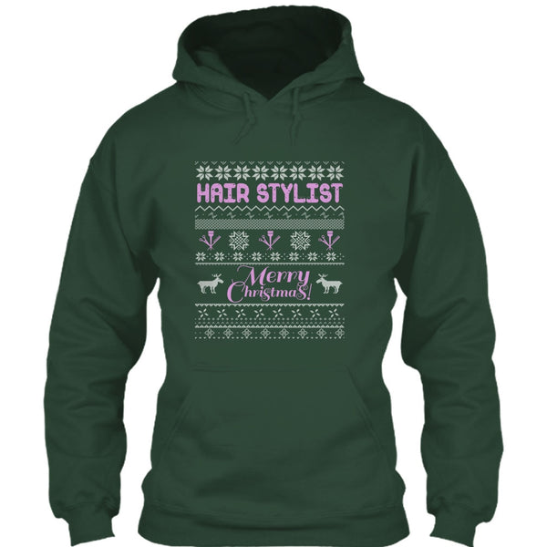 Hair Stylist Merry Christmas T Shirt, Coolest Hair Stylist T Shirt