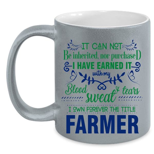 Cute Gift For Farmer Coffee Mug, Farmer Accent Mug