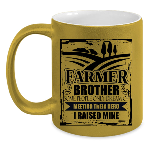 I Raise A Farmer Coffee Mug, Farmer Brother Accent Mug